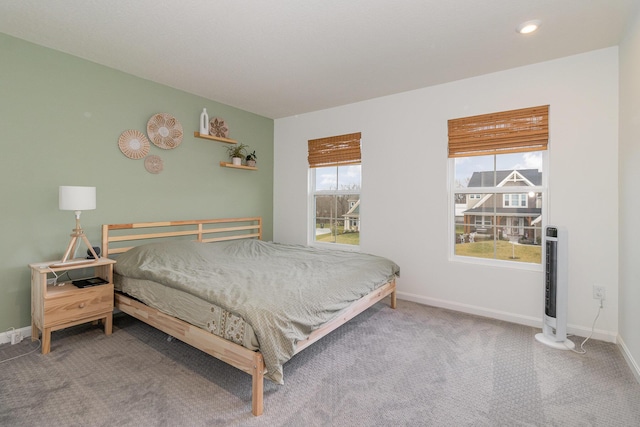 bedroom featuring carpet flooring