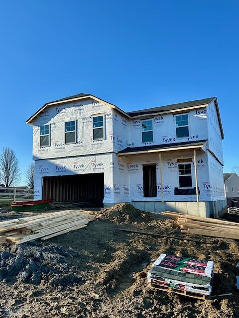 view of front of property with an attached garage