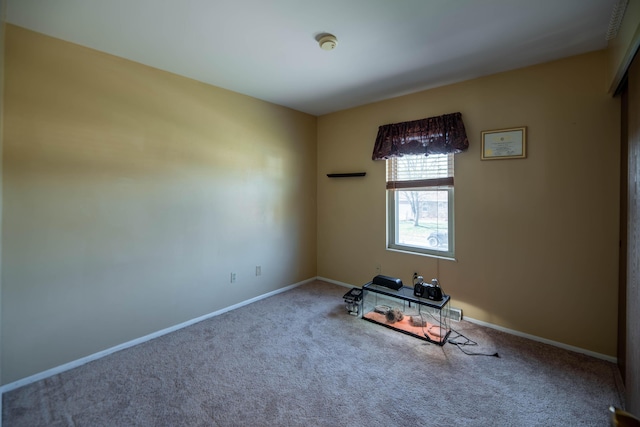 unfurnished room with carpet