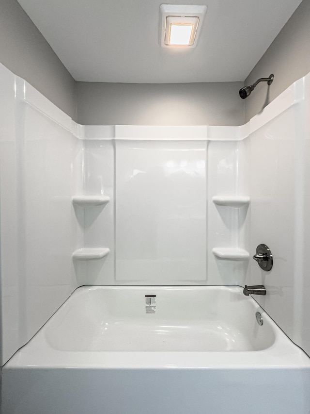 bathroom featuring bathing tub / shower combination