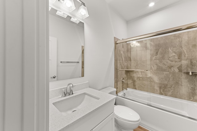 2516 Winners Post Way, Burlington, KY 41005 - bathroom with toilet, vanity, and shower / bath combination with glass door