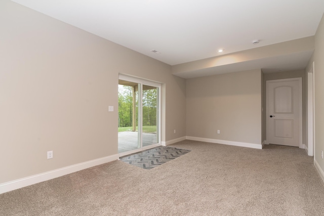 3850 Sherbourne Dr, Independence, KY 41051 - empty room featuring baseboards, light colored carpet, and recessed lighting