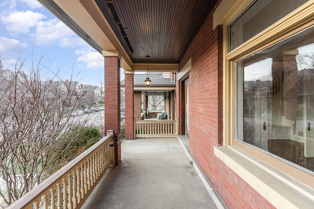 view of balcony