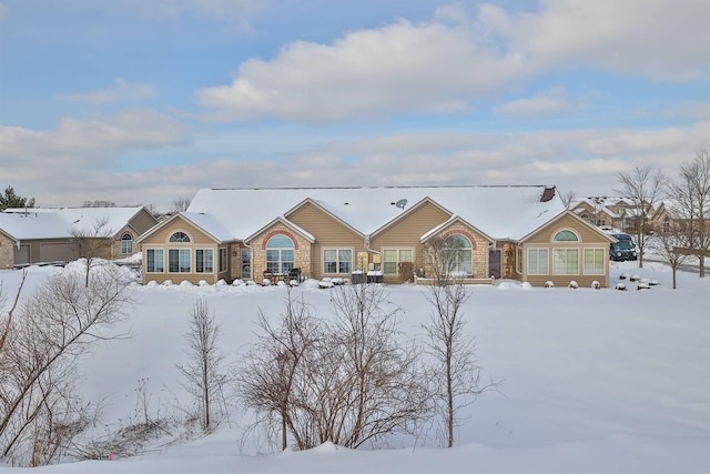 view of ranch-style home