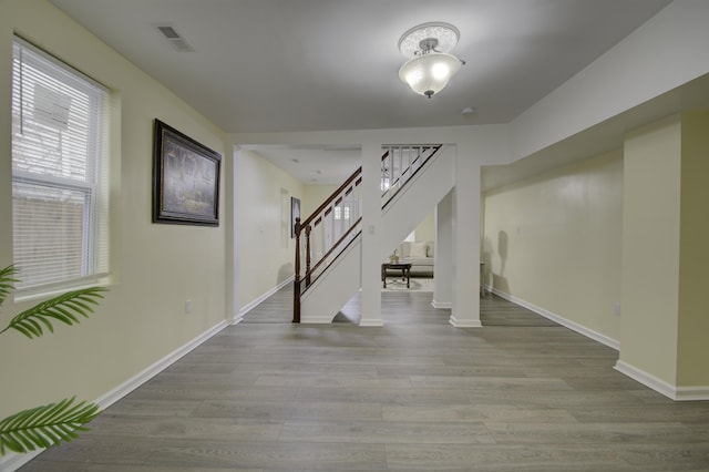 interior space featuring light hardwood / wood-style flooring