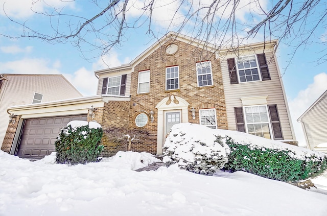 view of front of home featuring a garage