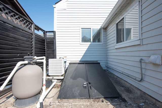 view of patio / terrace featuring central AC