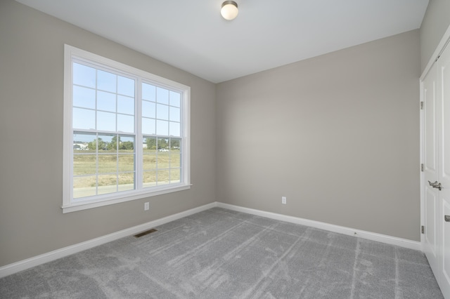 view of carpeted empty room