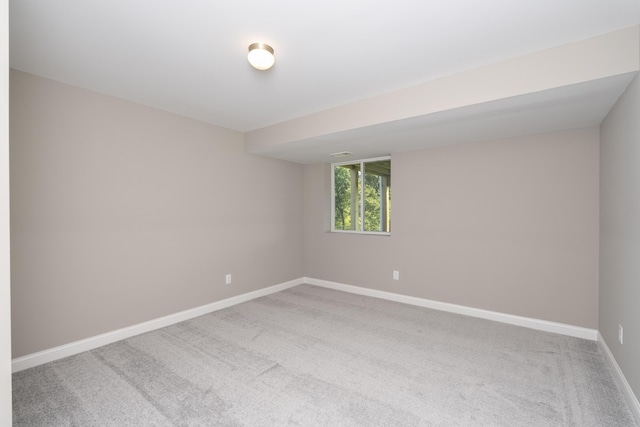 view of carpeted empty room