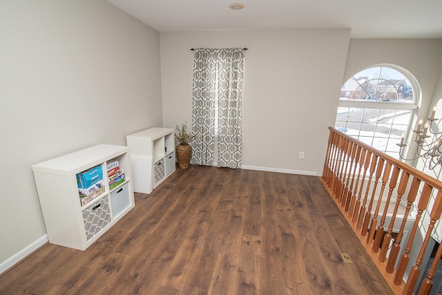 interior space featuring dark hardwood / wood-style floors