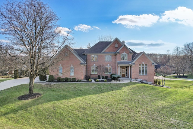 front of property with a front yard