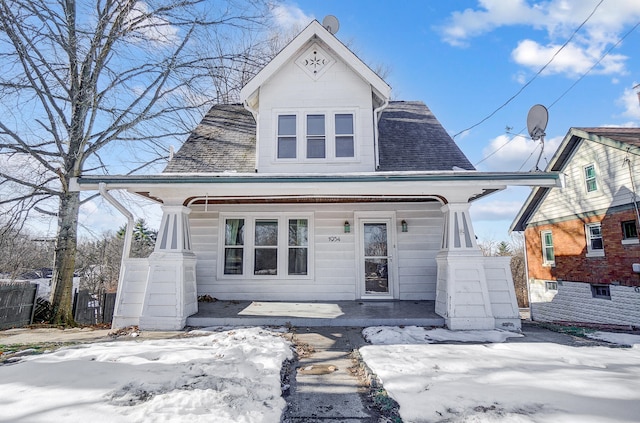 view of front of home