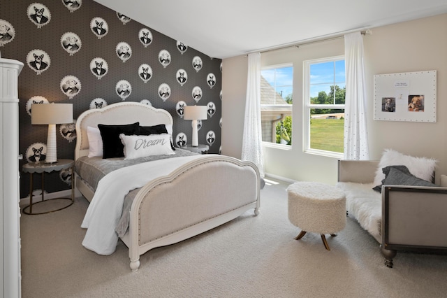 bedroom featuring carpet floors