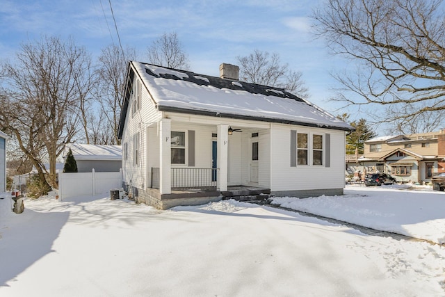 view of front of house with a porch