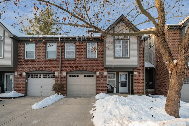 view of property with a garage