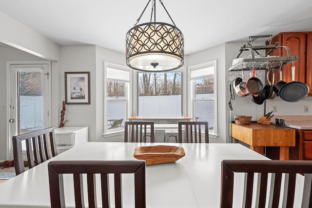 view of dining area