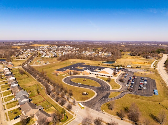 drone / aerial view featuring a residential view