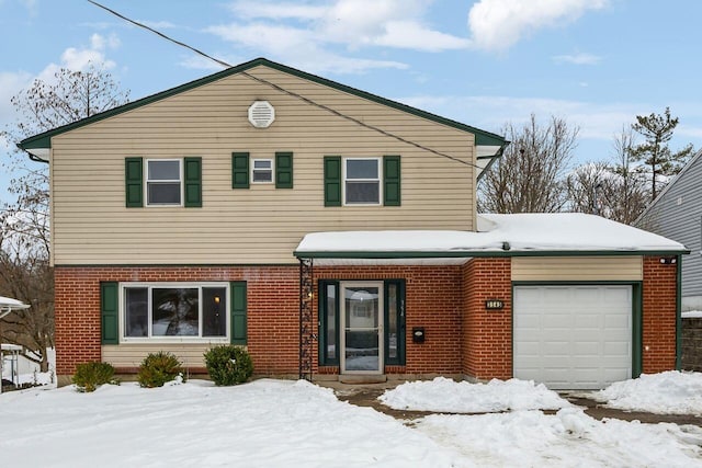 front of property featuring a garage