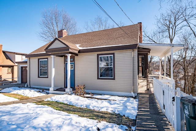 view of bungalow