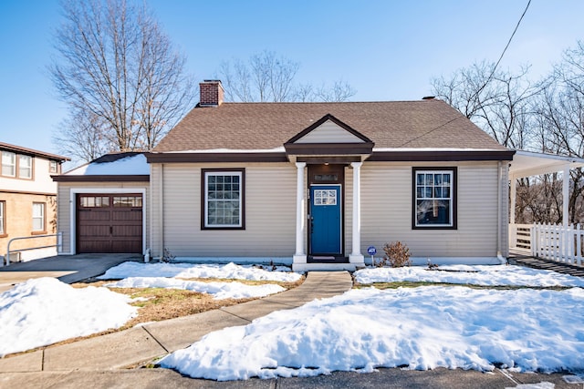 view of front of property