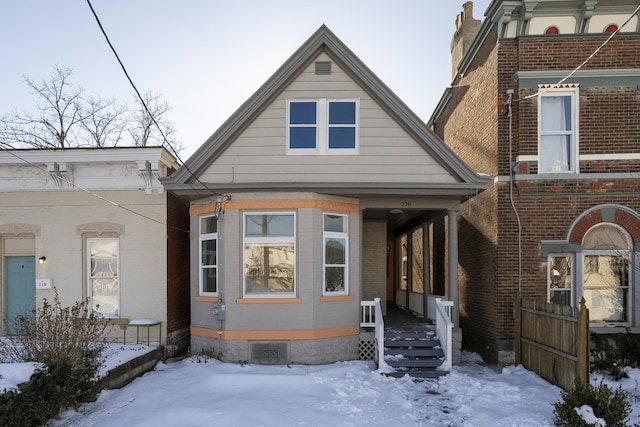 view of front of home