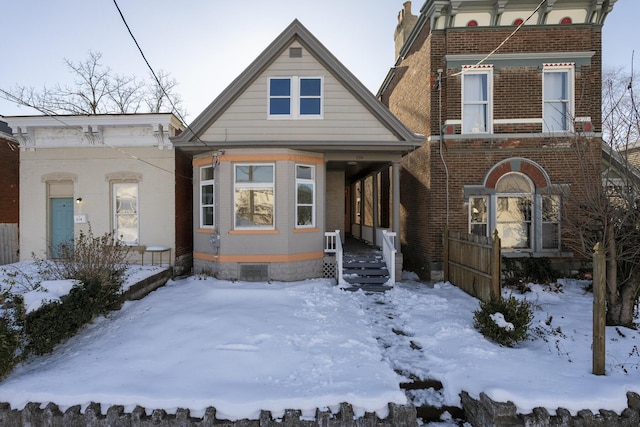 view of front of home