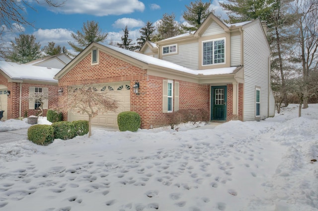 view of front of house featuring a garage