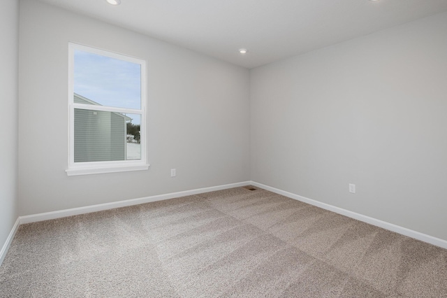 view of carpeted empty room