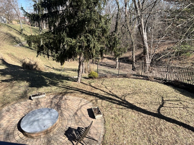 view of yard featuring a patio