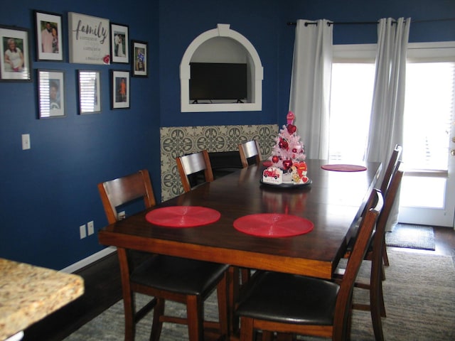 view of dining space