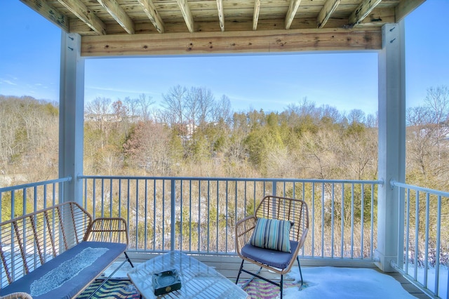 view of balcony