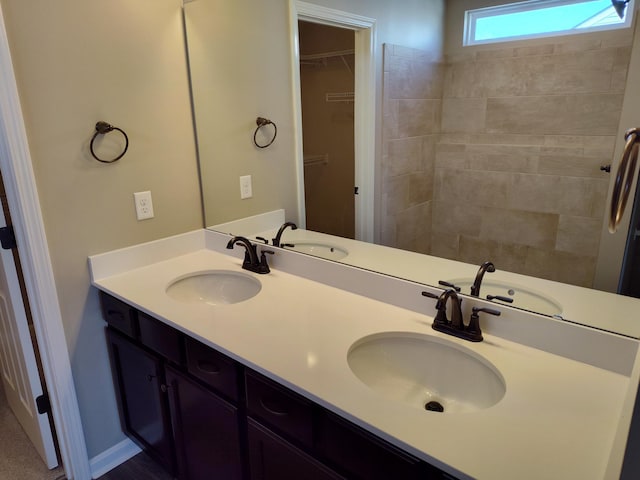 bathroom featuring vanity