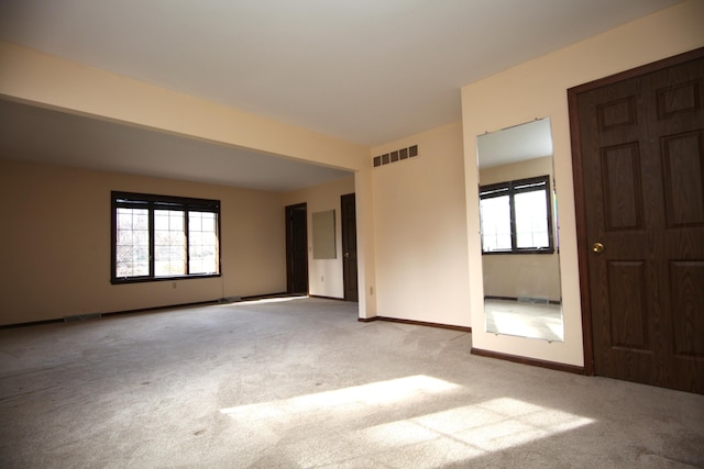 carpeted empty room with a healthy amount of sunlight