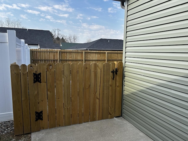 exterior space with fence