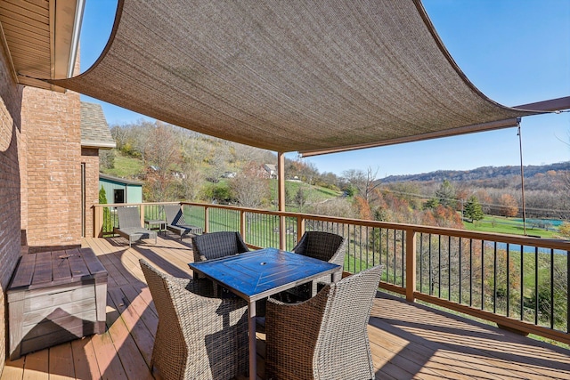 view of wooden terrace