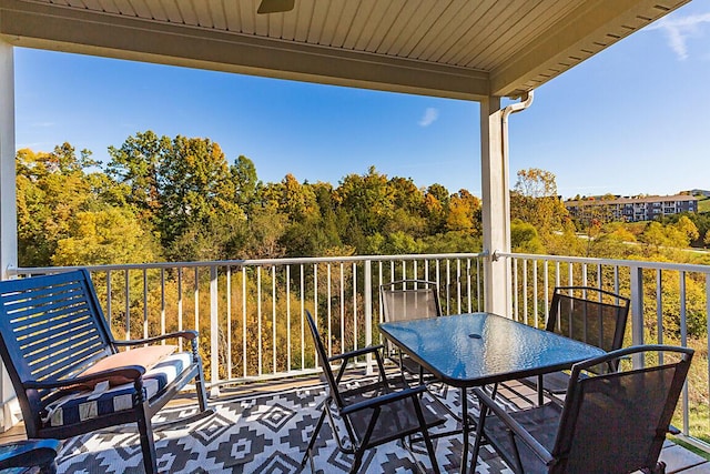 view of balcony