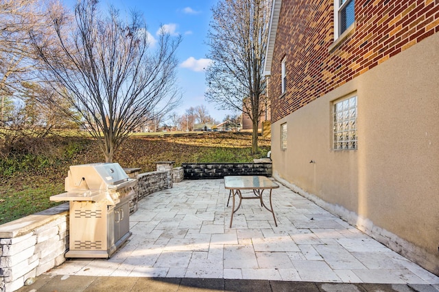 view of patio / terrace with grilling area