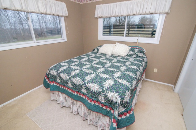 bedroom featuring carpet flooring