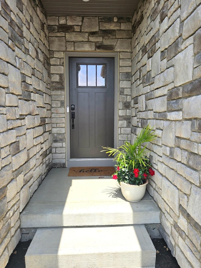 1516 Brumfield Ct, Union, KY 41091 - view of exterior entry featuring stone siding