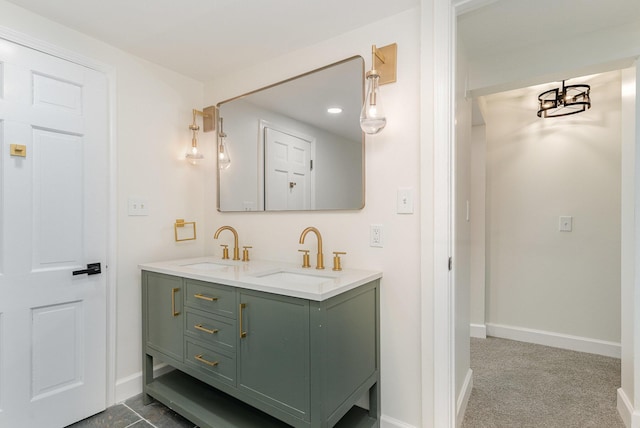 bathroom featuring vanity