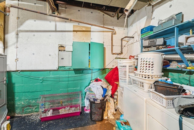 utility room featuring electric panel