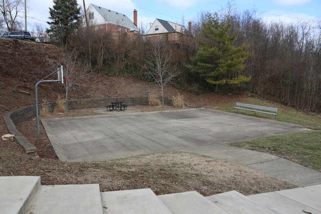 view of basketball court