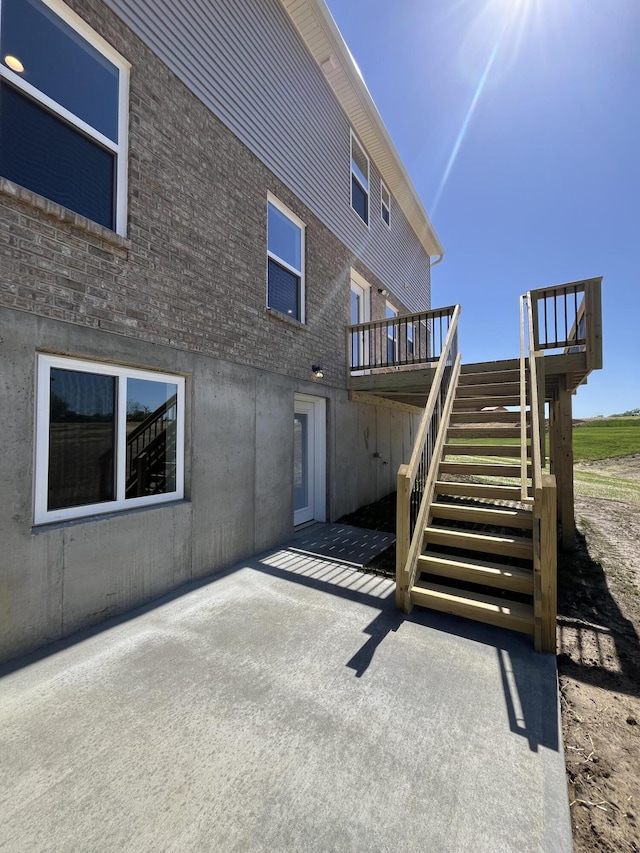 1703 Barons Cv, Hebron, KY 41048 - view of patio with stairs and a deck