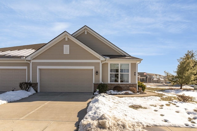 view of front of home featuring a garage