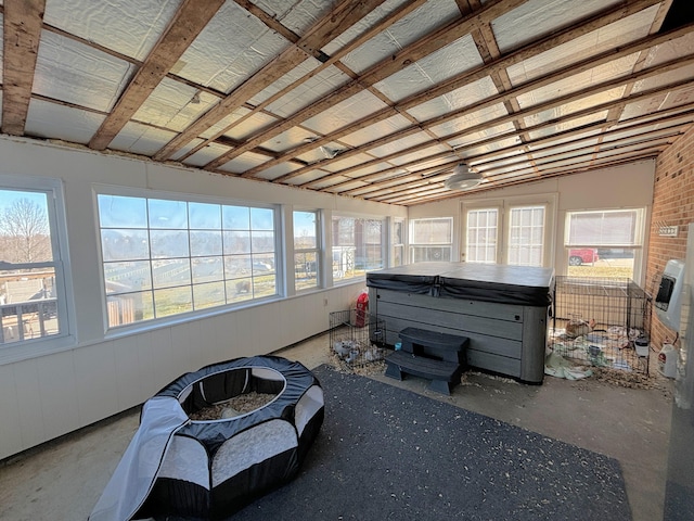 view of sunroom / solarium