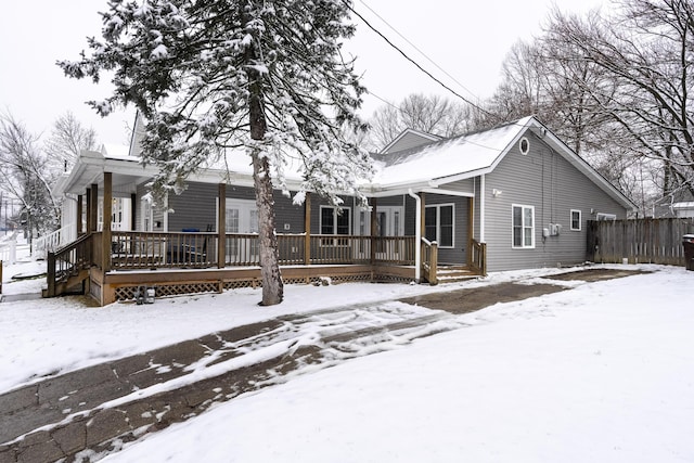 3408 Cowie Ave, Erlanger, KY 41018 - snow covered property featuring a wooden deck