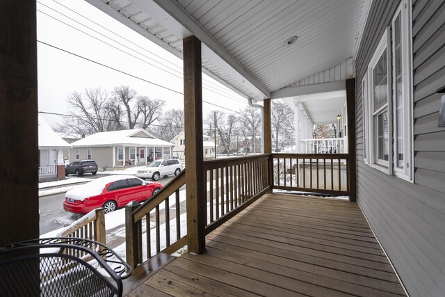 3408 Cowie Ave, Erlanger, KY 41018 - snow covered deck with a porch