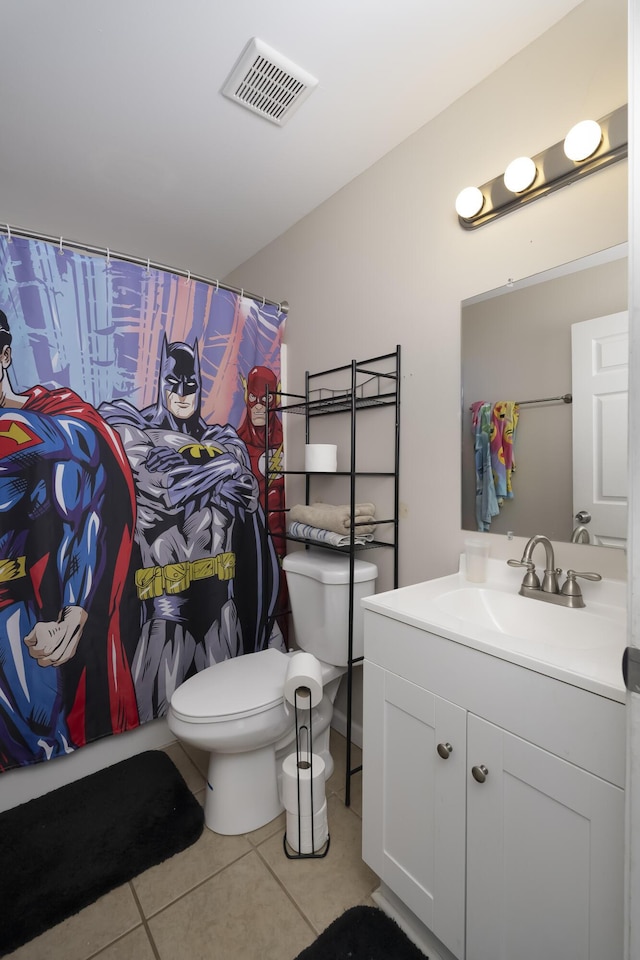 3408 Cowie Ave, Erlanger, KY 41018 - bathroom with vanity, toilet, and tile patterned flooring