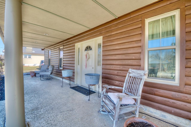 view of patio / terrace with a porch