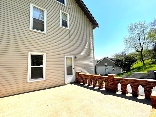 rear view of house with a patio area